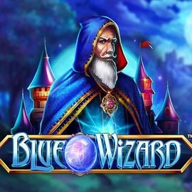Blue Wizard slot logo by Quickspin at Wolf CasinoBlue Wizard