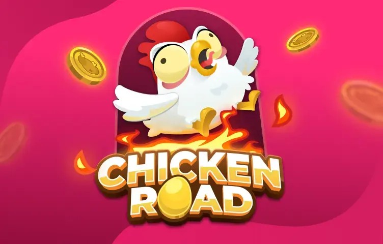 Chicken Road slot logo by InOut at Wolf CasinoChicken Road