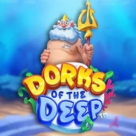 Dorks of the Deep slot logo by Hacksaw Gaming at Wolf CasinoDorks of the Deep