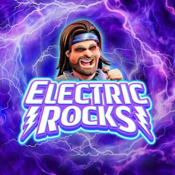 Electric Rocks logo by Inspired Gaming at Wolf Casino