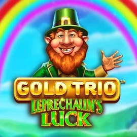 Gold Trio Leprechaun's Luck online game logo by Playtech on wolf-hu.com