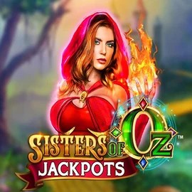 Sisters Of Oz Jackpots logo by Triple Edge Studios at Wolf CasinoSisters Of Oz Jackpots